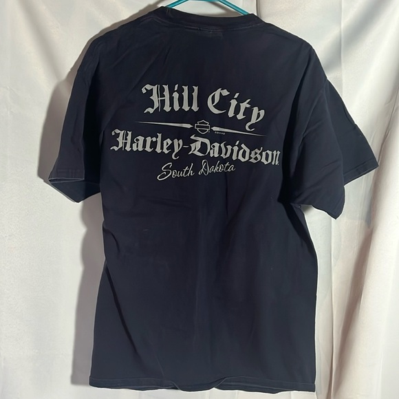 Harley-Davidson shirt - Hill City HD, South Dakota - navy - large - Sturgis 2017 - Picture 4 of 4